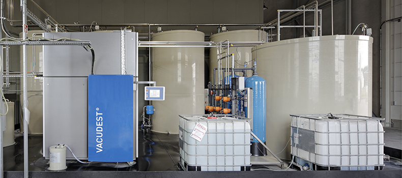 Efficient rinsing water treatment with VACUDEST enables circulation at Zinkpower